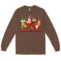 Chestnut merry christmas gnomes coffee cups Long Sleeve Tee - MaliasSmallBusiness
