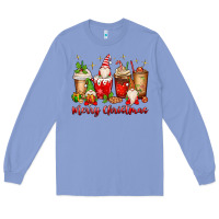 Colony Blue merry christmas gnomes coffee cups Long Sleeve Tee - MaliasSmallBusiness
