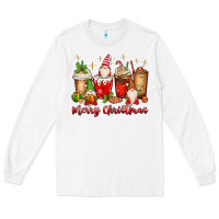 White merry christmas gnomes coffee cups Long Sleeve Tee - MaliasSmallBusiness