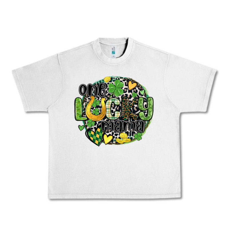 One Lucky Mama Urban Heavy Tee by MaliasSmallBusiness | Teevron