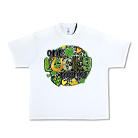 White one lucky mama Urban Heavy Tee - MaliasSmallBusiness