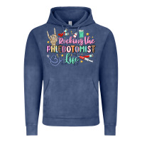 Vintage Denim rocking the phlebotomist life Vintage Hoodie - MaliasSmallBusiness