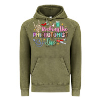 Vintage Olive rocking the phlebotomist life Vintage Hoodie - MaliasSmallBusiness