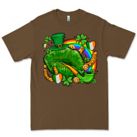 Cacao st patricks lips with horseshoe rainbow and shamrocks Premium Tee - AdoDesignShop