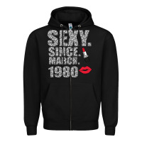 Black Sexy Since March 1980 Zipper Hoodie - Bettercallsaul