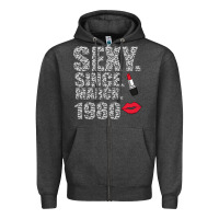 Charcoal Heather Sexy Since March 1980 Zipper Hoodie - Bettercallsaul
