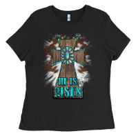 Black cross1 Ladies Tee - RanaPortraitStore