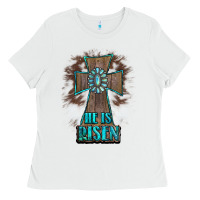 White cross1 Ladies Tee - RanaPortraitStore