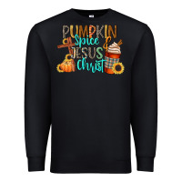 Black pumpkin spice and jesus christ Premium Sweatshirt - CowGirlArtShop
