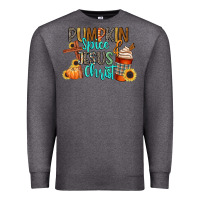 Charcoal Heather pumpkin spice and jesus christ Premium Sweatshirt - CowGirlArtShop