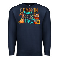 Navy pumpkin spice and jesus christ Premium Sweatshirt - CowGirlArtShop