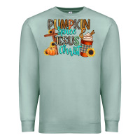 Seafoam pumpkin spice and jesus christ Premium Sweatshirt - CowGirlArtShop