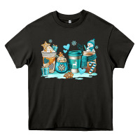 Asphalt winter coffe cups Heavy Core Tee - AdoDesignShop