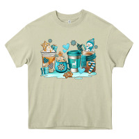 Mossy winter coffe cups Heavy Core Tee - AdoDesignShop