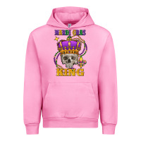 Fuchsia Pink skull mardi gras king Urban Hoodie - FaDigitalArtStudio