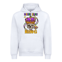 White skull mardi gras king Urban Hoodie - FaDigitalArtStudio
