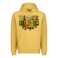 Antique Gold black teacher magic juneteenth Premium Hoodie - CowGirlArtShop
