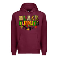 Burgundy black teacher magic juneteenth Premium Hoodie - CowGirlArtShop