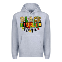 Heather Grey black teacher magic juneteenth Premium Hoodie - CowGirlArtShop