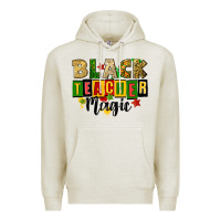 Oatmeal Heather black teacher magic juneteenth Premium Hoodie - CowGirlArtShop