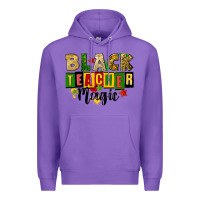 Purple black teacher magic juneteenth Premium Hoodie - CowGirlArtShop