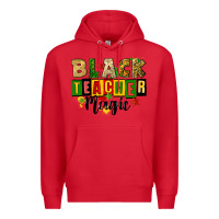 Red black teacher magic juneteenth Premium Hoodie - CowGirlArtShop