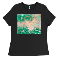 Black green glitter Ladies Tee - JahusDesignShop