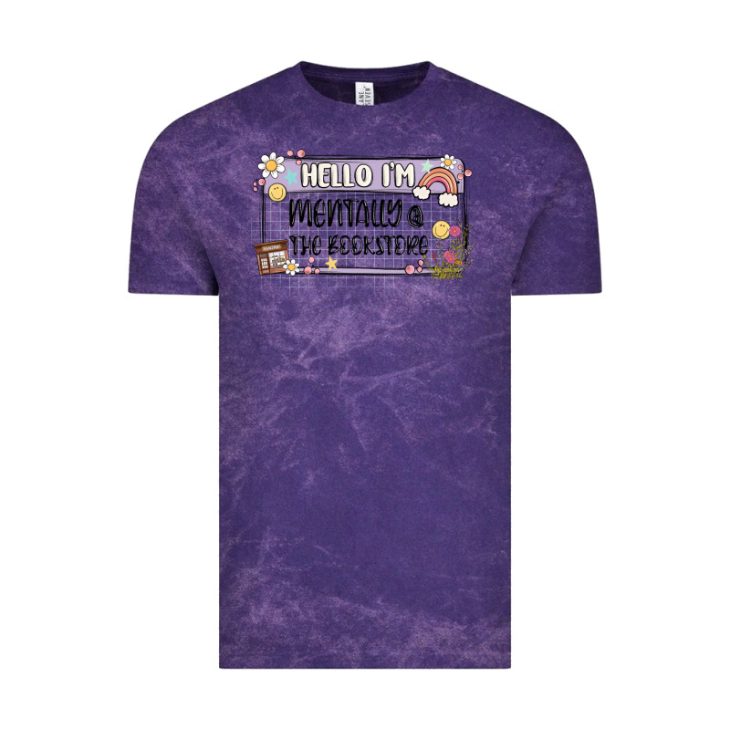 Hello Im Mentally At The Bookstore Vintage Tee by MaliasSmallBusiness | Teevron