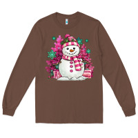 Chestnut pink christmas snowman Long Sleeve Tee - MaliasSmallBusiness