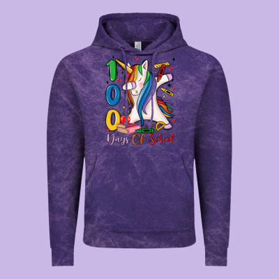 100 Days Of School Vintage Hoodie Designed By Maliassmallbusiness