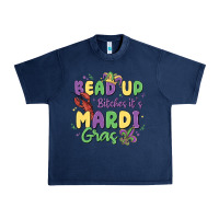 Navy bead up bitches it's mardi gras Urban Heavy Tee - MaliasSmallBusiness