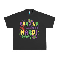 Pigment Black bead up bitches it's mardi gras Urban Heavy Tee - MaliasSmallBusiness