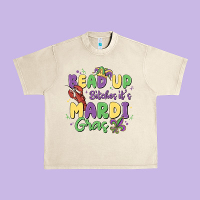 Bead Up Bitches It's Mardi Gras Urban Heavy Tee Designed By Maliassmallbusiness