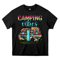 Black camping vibes Heavy Core Tee - JahusDesignShop
