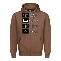 Chestnut Tax Day Eat Sleep Do Taxes Repeat Gift Zipper Hoodie - Bettercallsaul