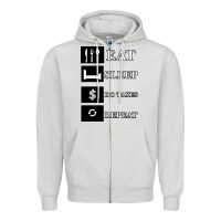 Dove Grey Tax Day Eat Sleep Do Taxes Repeat Gift Zipper Hoodie - Bettercallsaul