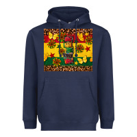 Navy power juneteenth Heavyweight Hoodie - CowGirlArtShop