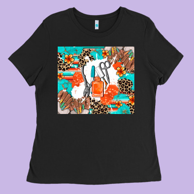 Nail Artist Ladies Tee Designed By Adodesignshop