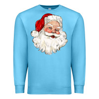 Ocean Blue santa claus Premium Sweatshirt - CowGirlArtShop