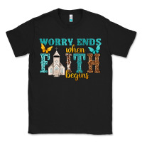 Black worry ends when faith begins Classic Tee - NancyCooperArtShop