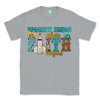 Heather Grey worry ends when faith begins Classic Tee - NancyCooperArtShop