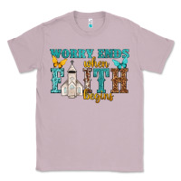 Lilac worry ends when faith begins Classic Tee - NancyCooperArtShop