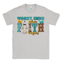 Moon Dust worry ends when faith begins Classic Tee - NancyCooperArtShop
