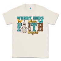 Natural worry ends when faith begins Classic Tee - NancyCooperArtShop