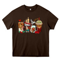 Chocolate Brown religious coffee cups Heavy Core Tee - AdoDesignShop