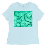Baby Blue green glitter Ladies Tee - JahusDesignShop