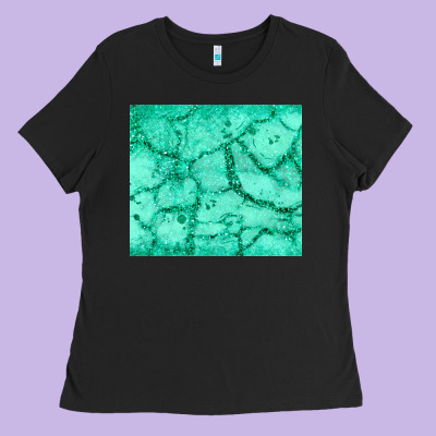 Green Glitter Ladies Tee Designed By Jahusdesignshop