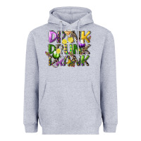 Heather Grey drink drunk drank Heavyweight Hoodie - CowGirlArtShop