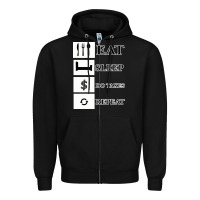 Black Tax Day Eat Sleep Do Taxes Repeat Gift Zipper Hoodie - Bettercallsaul