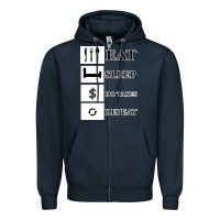 Navy Tax Day Eat Sleep Do Taxes Repeat Gift Zipper Hoodie - Bettercallsaul